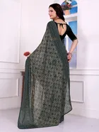 Georgette Printed Saree for Women 