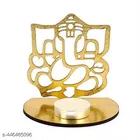 Wooden Sri Ganesh-Laxmiji Shadow Diya Holder 