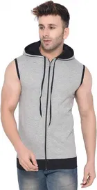 Sleeveless Hooded T-Shirt for Men 
