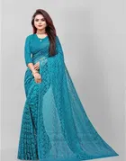 Net Floral Saree for Women 