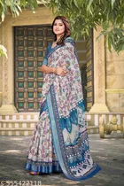 Cotton Linen Saree for Women 