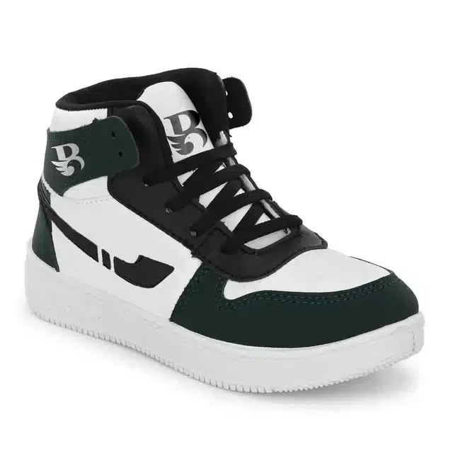 Casual Shoes for Boys (Green & Black, 13)