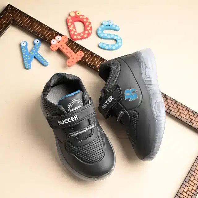 Casual Shoes for Kids (Black, 8C)