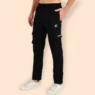 Lycra Nylon Logo Printed Track Pant for Men 