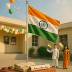 पिकफेस्ट तिरंगा सूती झंडा 20*30 इंच