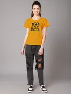 Round Neck Printed T-Shirt for Women 