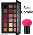 Premium Eyeshadow Palette with Mushroom Puff 