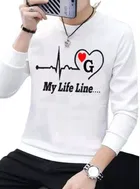 Printed Full Sleeves T-shirt for Men 