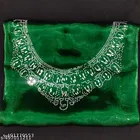 Jimmy Choo Embellished Saree For Women, Green