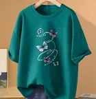 Oversized Cotton Blend T-shirts for Women 