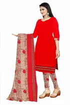 शारदा क्रिएशन क्रेप फ्लोरल प्रिंट सलवार सूट अस्टीचड 