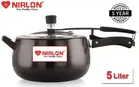 Nirlon Hard Anodised Aluminium Inner Lid Pressure Cooker 