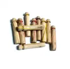 Wooden Hair Curling Smooth Rods 