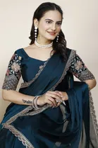 Chiffon Woven Design Saree for Women 