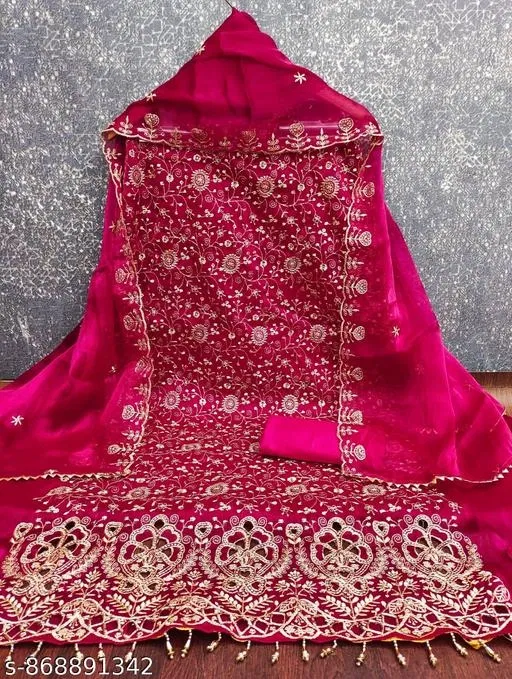 Georgette Punjabi/All Over Suits for Women (6.05 meter (M)