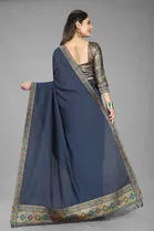 SVB Saree Vichitra Silk Saree With Jacquard Blouse 