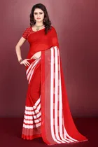 Georgette Printed Saree for Women 