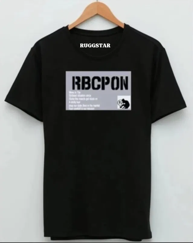 Half Sleeves T-Shirt for Men (Black, M)