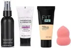Pack of 4 Primer, Fixer & Fit Me Foundation with Blender Combo