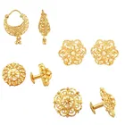 Gold Plated Designer Earrings Set for Women & Girls 