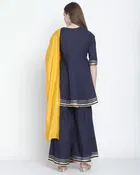 Cotton Cambric Embroidered Kurta Set for Women 