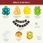 Jungle Theme 8th Birthday Balloon Decoration Kit , Multicolor, Pack Of 63