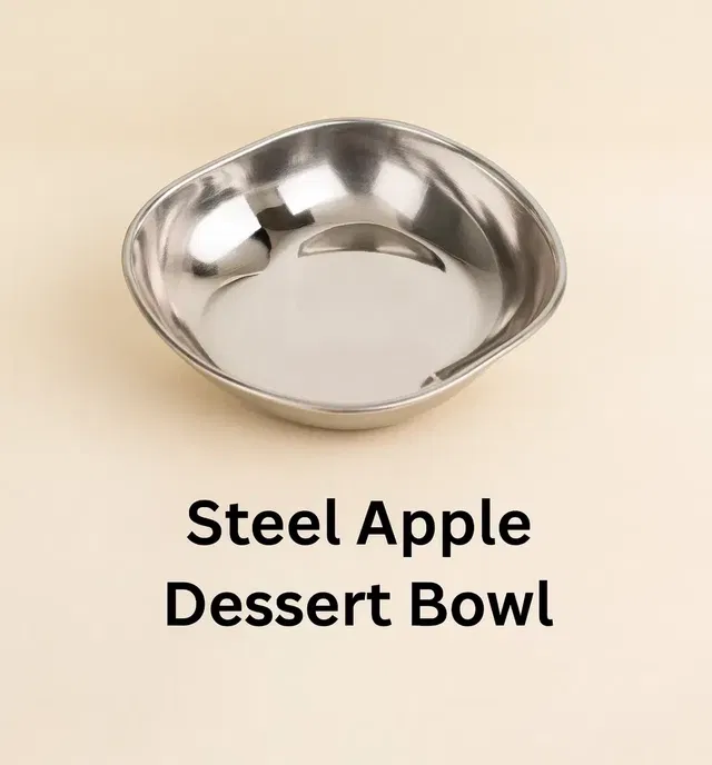 JENSONS Steel Apple Dessert Bowl (350 ml)