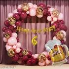 58 Pcs 6th Birthday Decoration kit, Multicolour, Set of 1