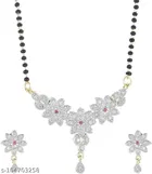 Alloy Mangalsutra with Earrings for Women 