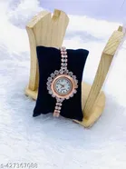 Feminine Fancy Diamond Watch Bracelets