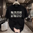 Poly Blend Half Sleeves Printed T-Shirt for Men (Black, M)