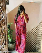 Rayon Top & Bottom Set for Women 