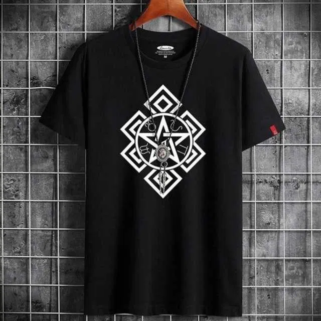 Stylesmyth Polyester Mens T-Shirt (Black, XL) (SS-36)