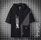 Half Sleeves Hoodie T-shirt for Men 