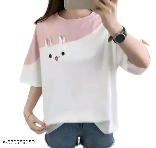 Polycotton T-shirt for Women, White (XS)