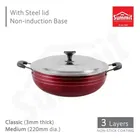 Summit Kadai Classic Medium Steel Lid
