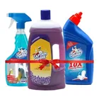 Captain Shine Floor Cleaner 1 L (Lavender) + Captain Shine Toilet Cleaner 500 ml + Captain Shine Glass Cleaner 500 ml