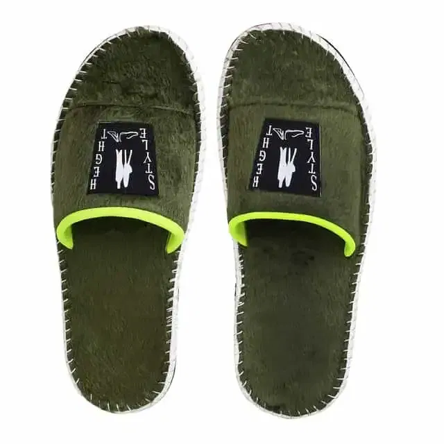 STY LE HEIGHT Slides for Men's Soft And Comfort (Red, 9)