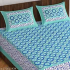 Cotton Queen Bedsheet with 2 Pillow Cover 