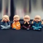 Polyresin Baby Buddha Monk Statues Decorative Showpieces 