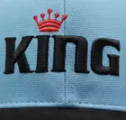 Polyester Baseball Cap for Men & Women, Sky Blue & Black