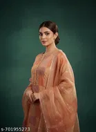 Bandhani Printed Jaipuri Designs Embroidered Top Bottom Duppata for Women 