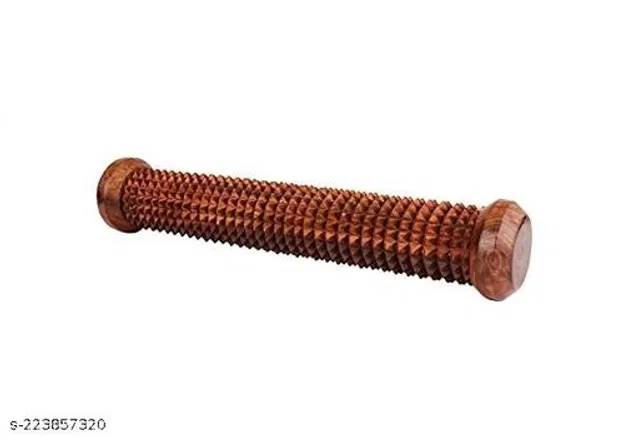 Wooden Foot Roller Massager (Brown)