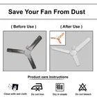 E-Retailer PVC Waterproof 3 Blade Ceiling Fan Cover With Adjustable Elastic Closer 