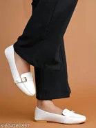 Solid Synthetic Ballerinas for Women 