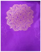 Litchi Silk Woven Design Saree for Women, Purple 