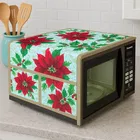 Krishna E PVC Maroon Flower Micro wave cover Cover Pack of 1