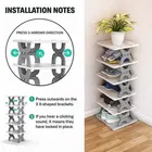 6-Layer Multi-Purpose Plastic Shoe Rack 