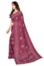 Georgette Printed Saree for Women 