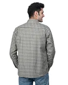 Cotton Blend Full Sleeves Chequered Shirt for Men 